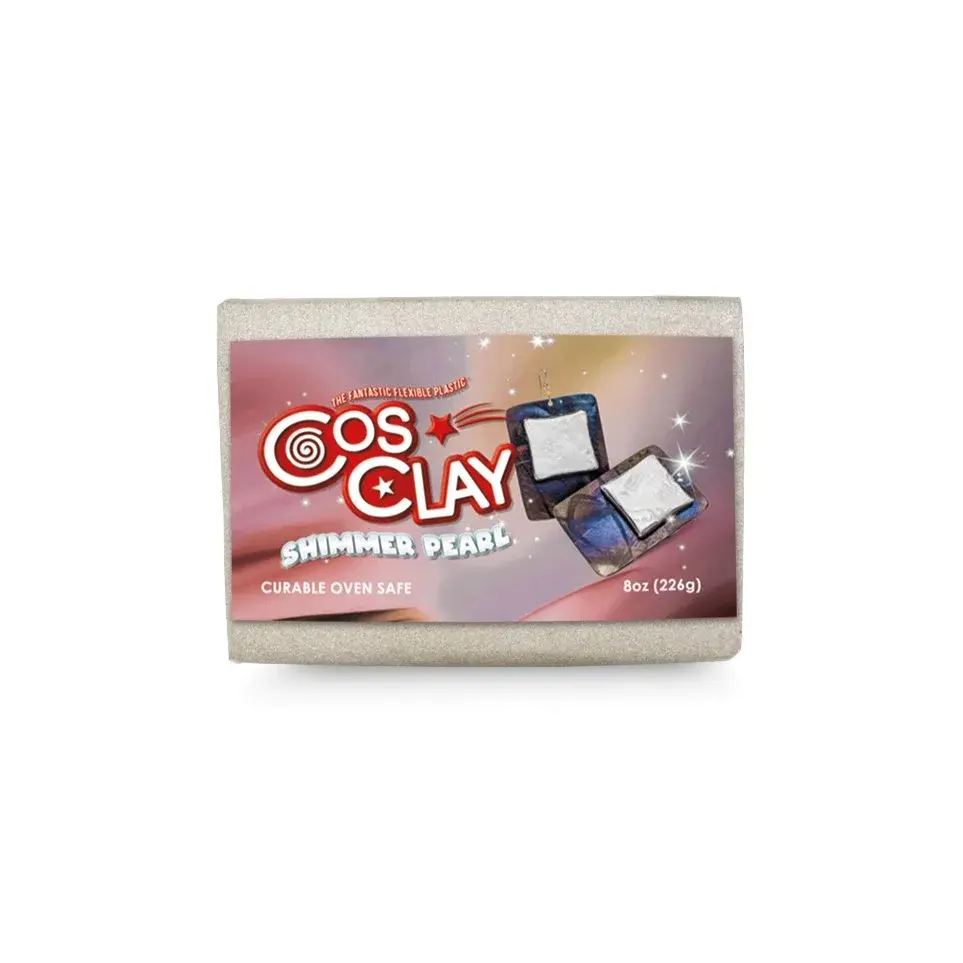 Cos Clay Pearl Shımmer (Simli İnci Beyaz) Polimer Plastik ve Kauçuk Kil