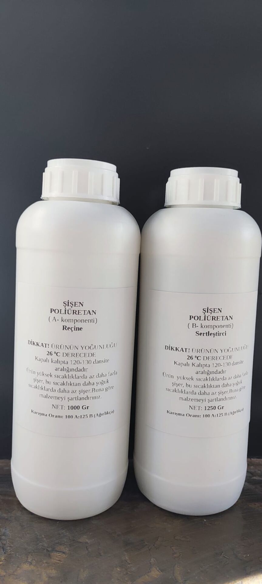 Şişen Poliüretan Reçinesi 2,25 kg Set